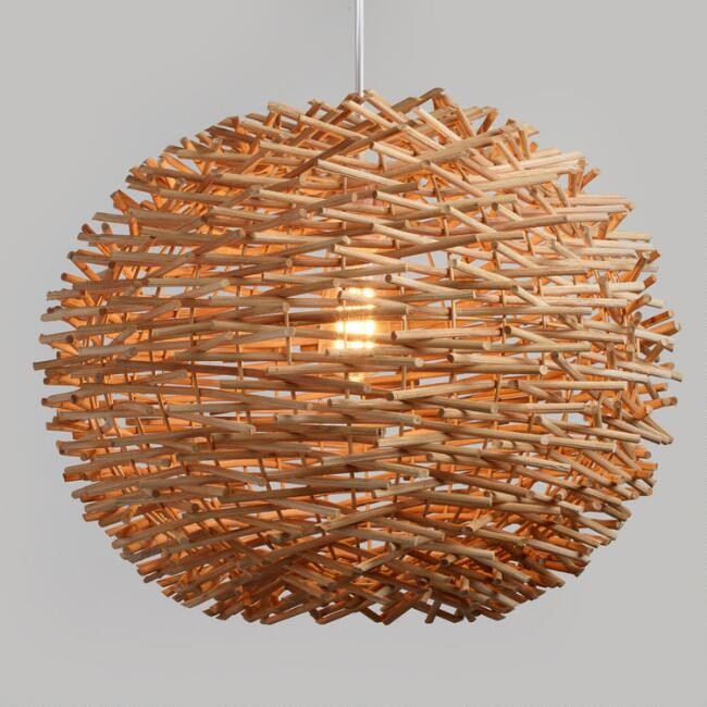 Wicker Nest Pendant Shade | World Market