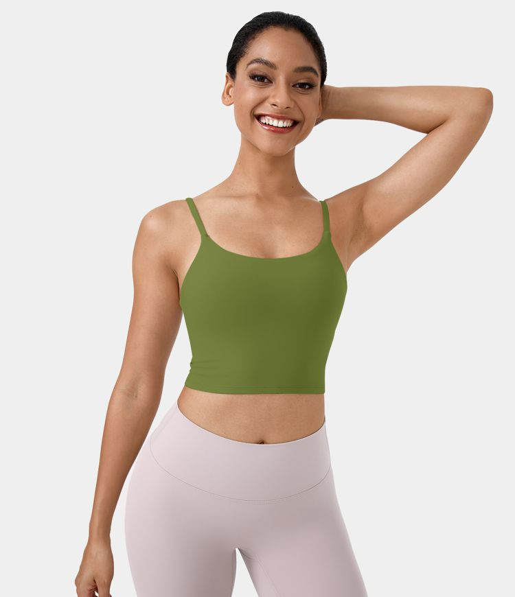 Women’s Basic Padded Workout Cropped Tank Top - Halara | HALARA