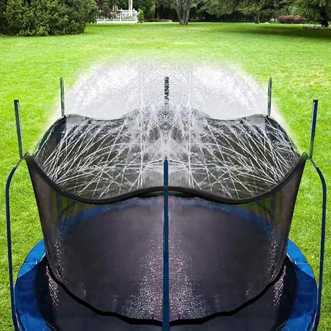 Bobor Trampoline Sprinklers for Kids, Outdoor Trampoline Spary Park Fun Summer Water Toys.(39ft) | Amazon (US)