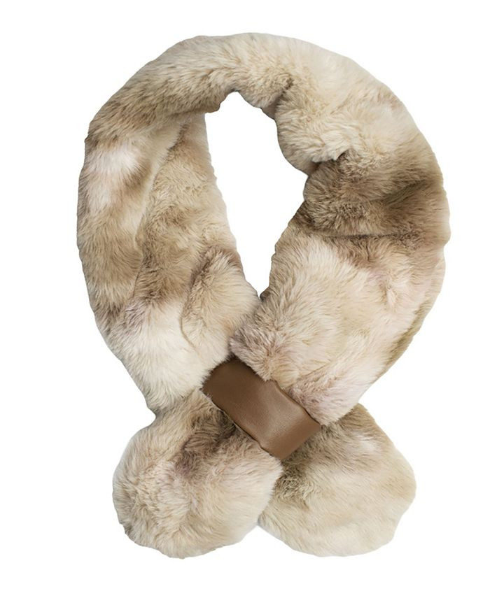 Women's Ombre Faux Fur Pull Through Scarf | Macys (US)