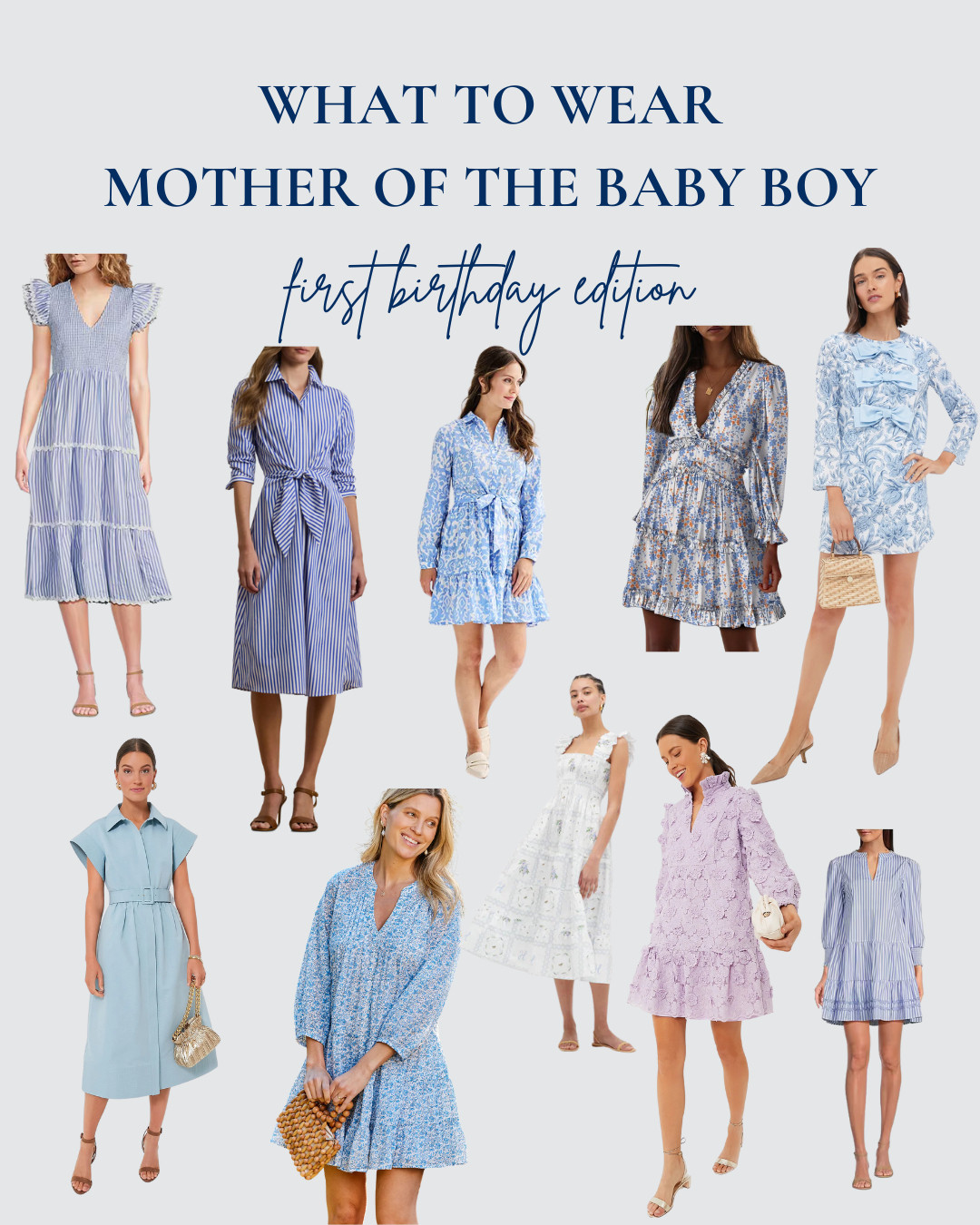 The perfect outfit inspo for the mom of the baby boy, especially for a birthday or other event! 

 #LTKStyleTip #LTKKids #LTKFamily