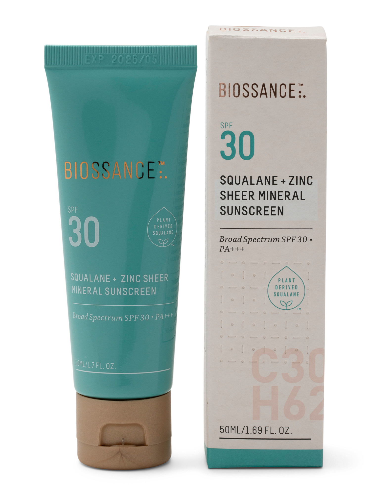 1.69oz Squalane And Zinc Sheer Mineral Sunscreen | TJ Maxx