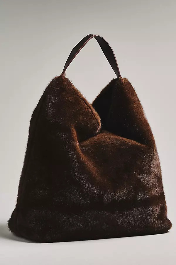 Slouchy Faux-Fur Tote | Anthropologie (US)