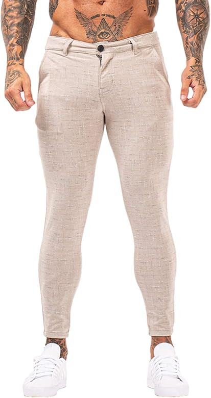 GINGTTO Mens Casual Pants Slim Fit Stretch Pants for Men | Amazon (US)