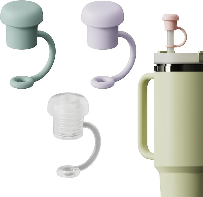 Straw Covers Cap Toppers Compatible with Stanley Cups 30&40 oz Tumbler,Universal Size 0.31-0.4 in... | Amazon (US)