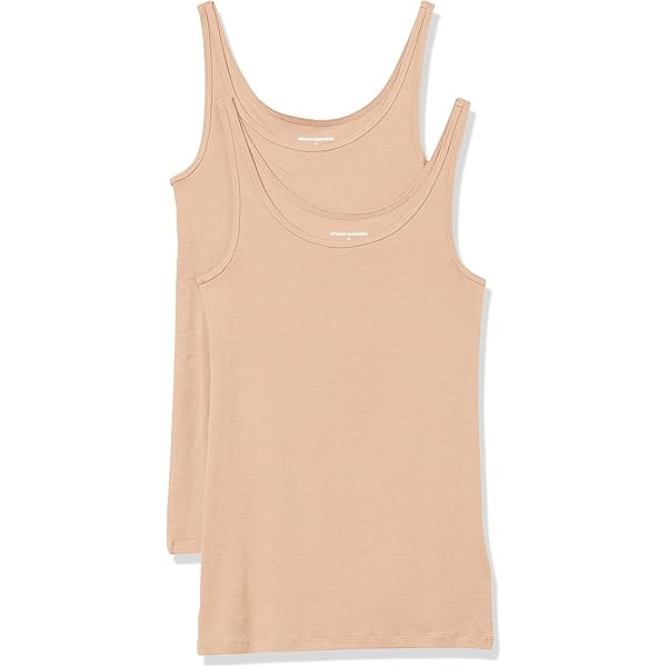 Amazon Essentials Women's Slim-Fit Tank Top, Pack of 2 | Amazon (US)