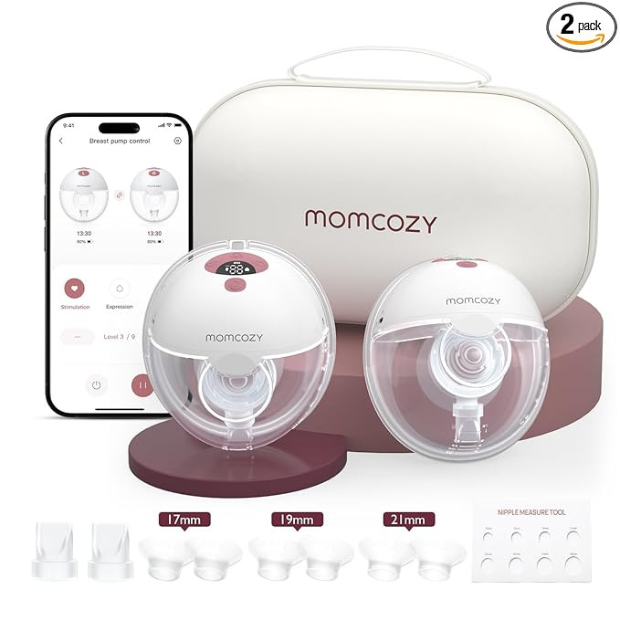 Momcozy M5 Smart APP Controlled Wearable Breast Pump, Hands-Free Wireless Electric Pump, 3 Modes ... | Amazon (US)