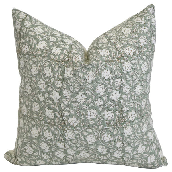 Annelise Block Print Pillow Cover | Hackner Home (US)