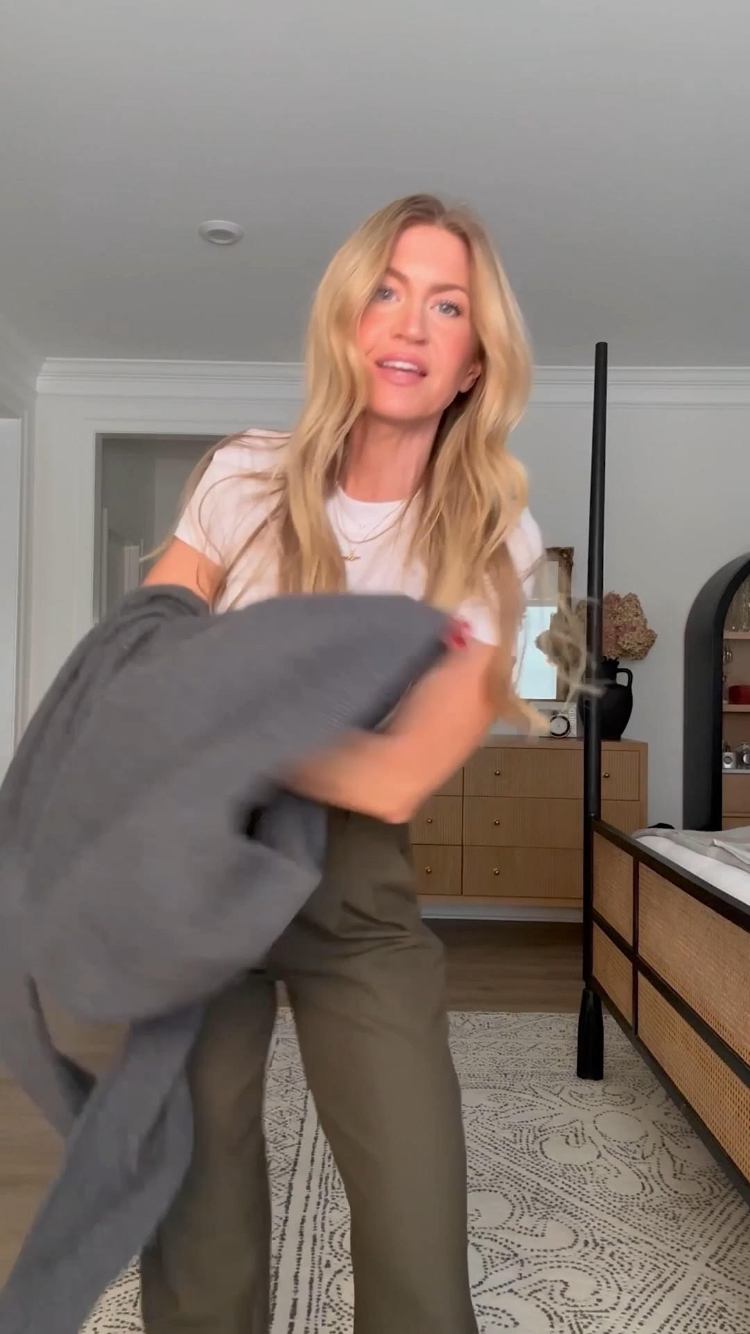 White crew tee: runs TTS, wearing a small
Cashmere oversized sweater: runs big, wearing a M
Effortless trouser pant: runs TTS, wearing a S
Gold penny loafer: runs TTS 

#LTKHoliday #LTKgrwm #LTKSeasonal