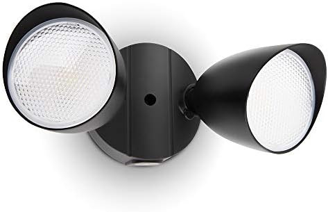 LUTEC 6222B 2500 Lumen 32 Watt 28 LED Dual-Head Floodlight Outdoor, Full Metal Design, Waterproof... | Amazon (US)