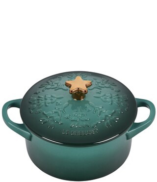 Noel Collection Mini Cocotte With Gold Star Knob | Dillard's