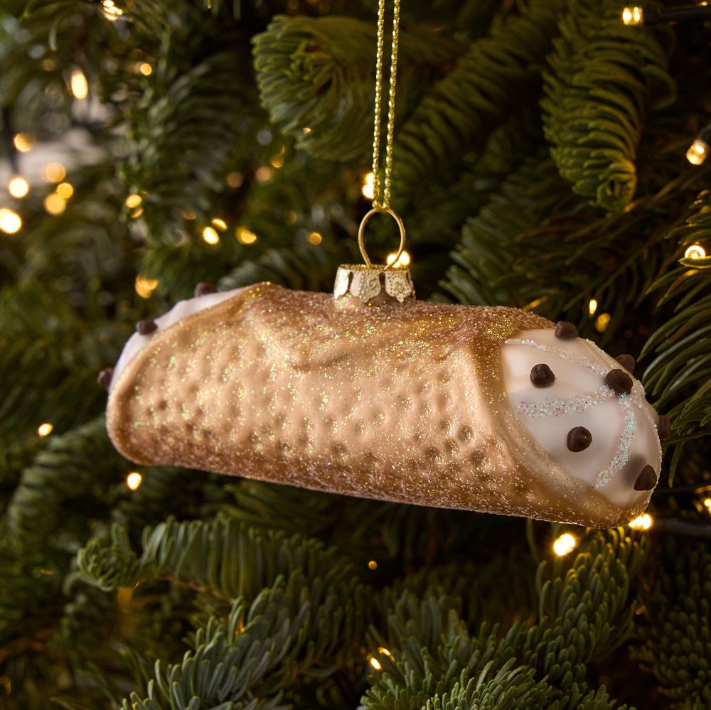 Glass Cannoli Ornament | West Elm (US)