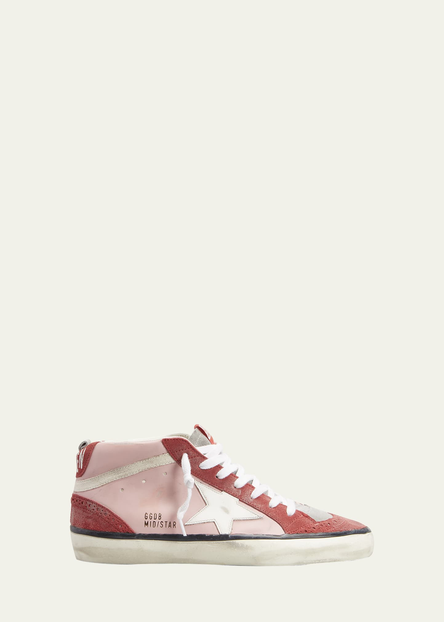 Golden Goose Mid Star Colorblock Wing-Tip Sneakers | Bergdorf Goodman
