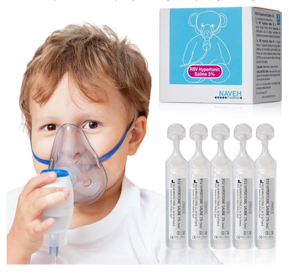 Solución salina para nebulizador
