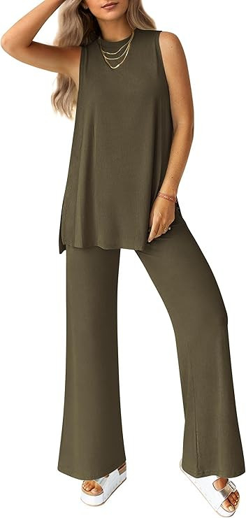 PRETTYGARDEN 2 Piece Lounge Sets for Women Summer Airport Travel Outfit 2026 Casual Matching Spri... | Amazon (US)