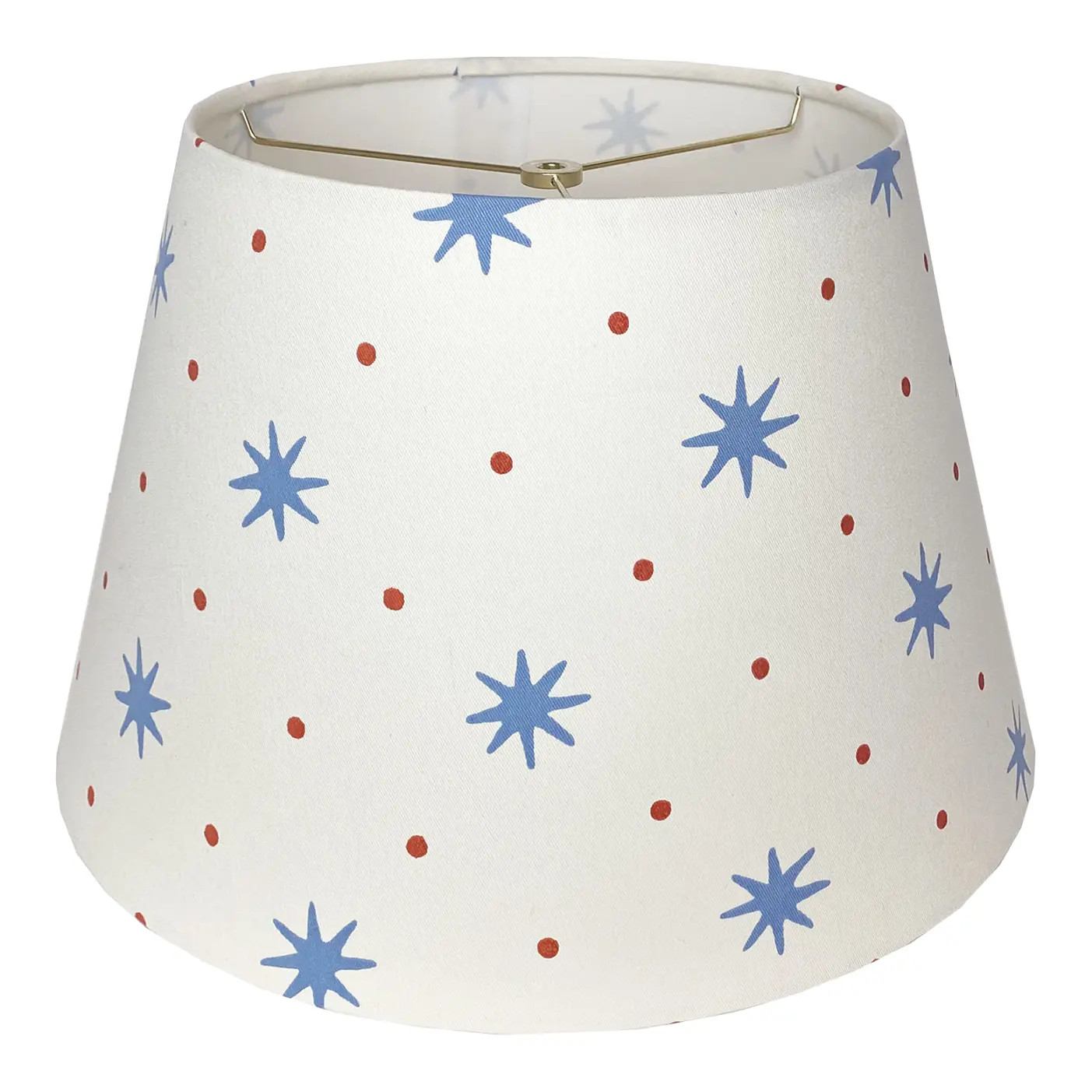 Blue Star With Orange Dot Lamp Shade, 6x10x8 | Chairish