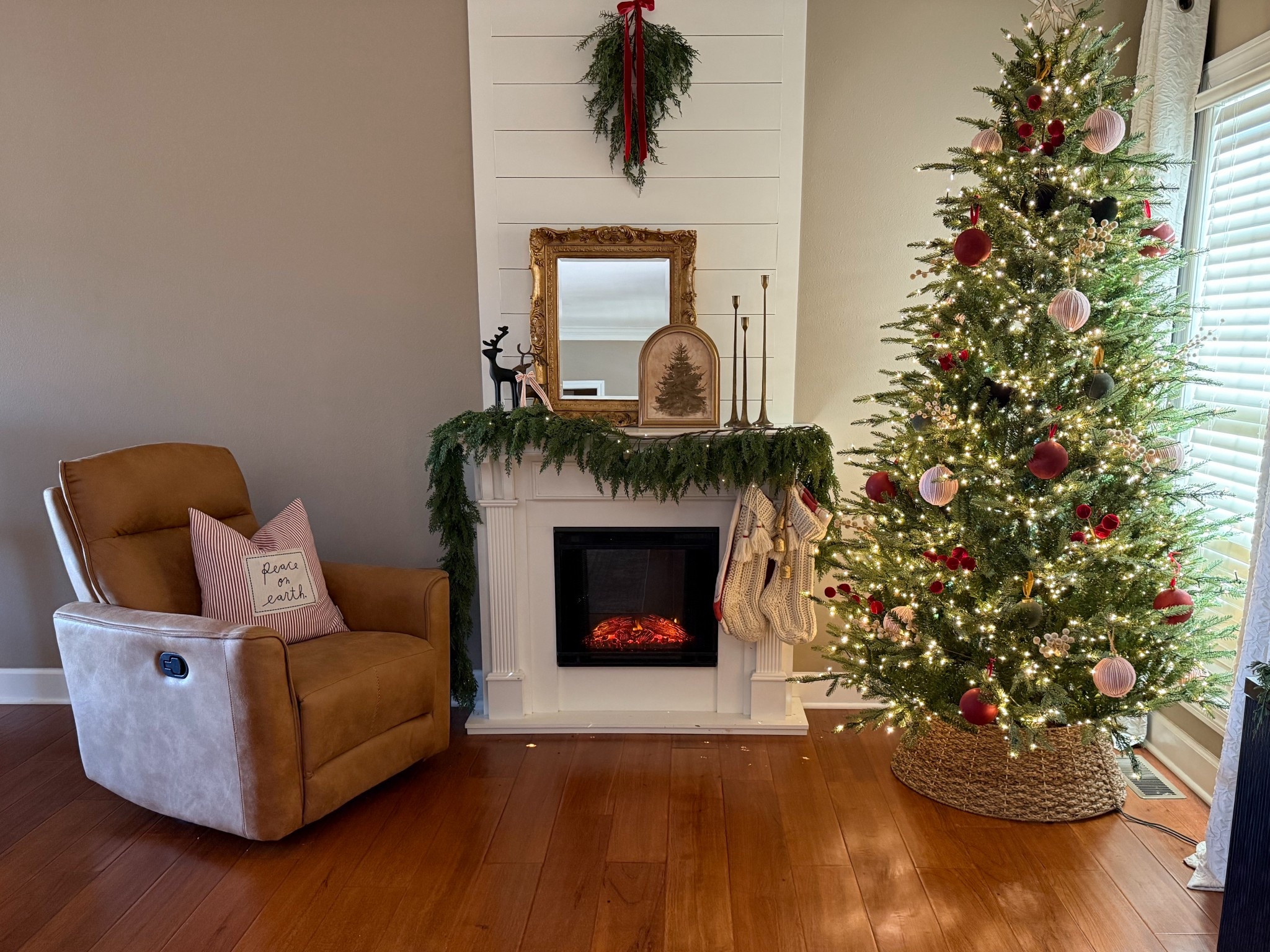 I saw that my accent chairs are on sale! They come in a two pack and have help so well. I usually have the second one where the tree is. 

#LTKHome #LTKSaleAlert #LTKCyberWeek