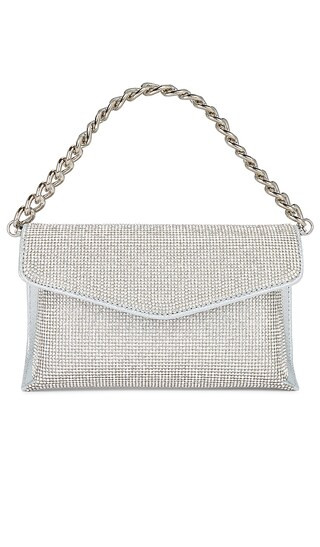 Nico Crystal Clutch in Silver | Revolve Clothing (Global)