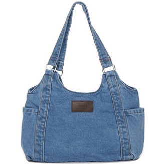 Women's Denim Shoulder Tote Bag Hobo Bag Casual Everyday Purse | Macy's