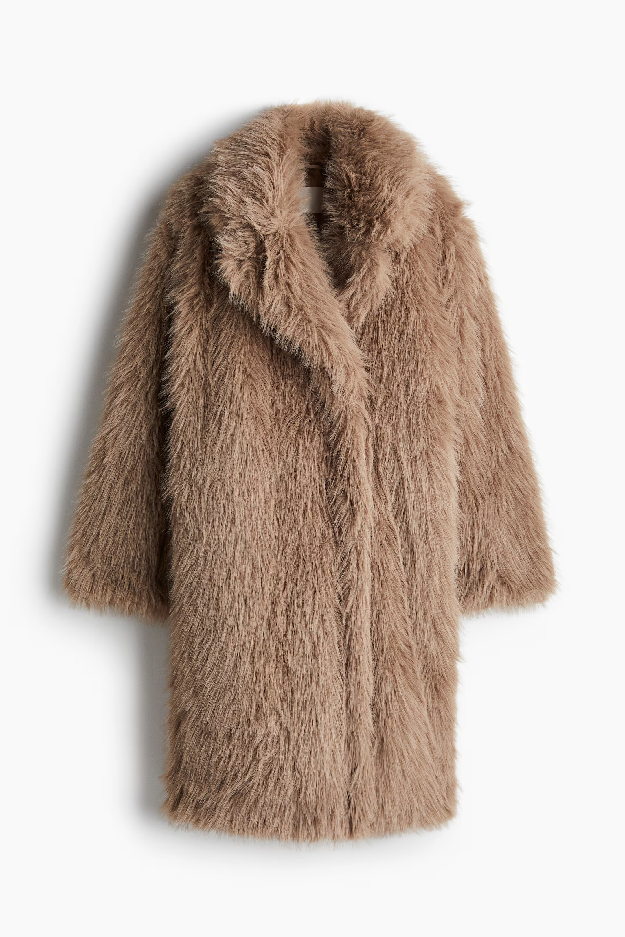 Fluffy coat - Dark grey - Ladies | H&M GB | H&M (UK, MY, IN, SG, PH, TW, HK)