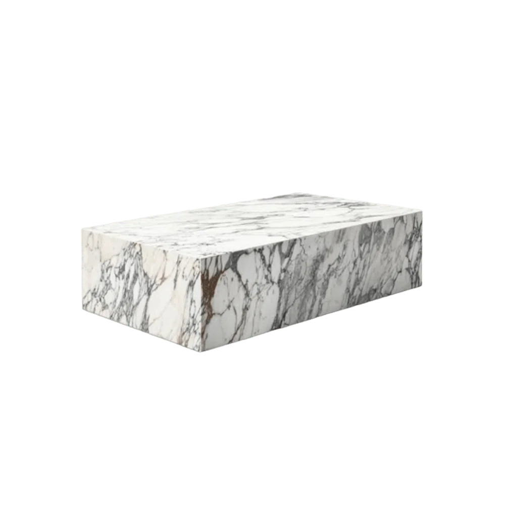 Alazia Genuine Marble Coffee Table - Arabescato | Wayfair North America