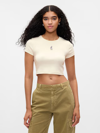 Gap × Disney Cropped Crewneck T-Shirt | Gap (US)
