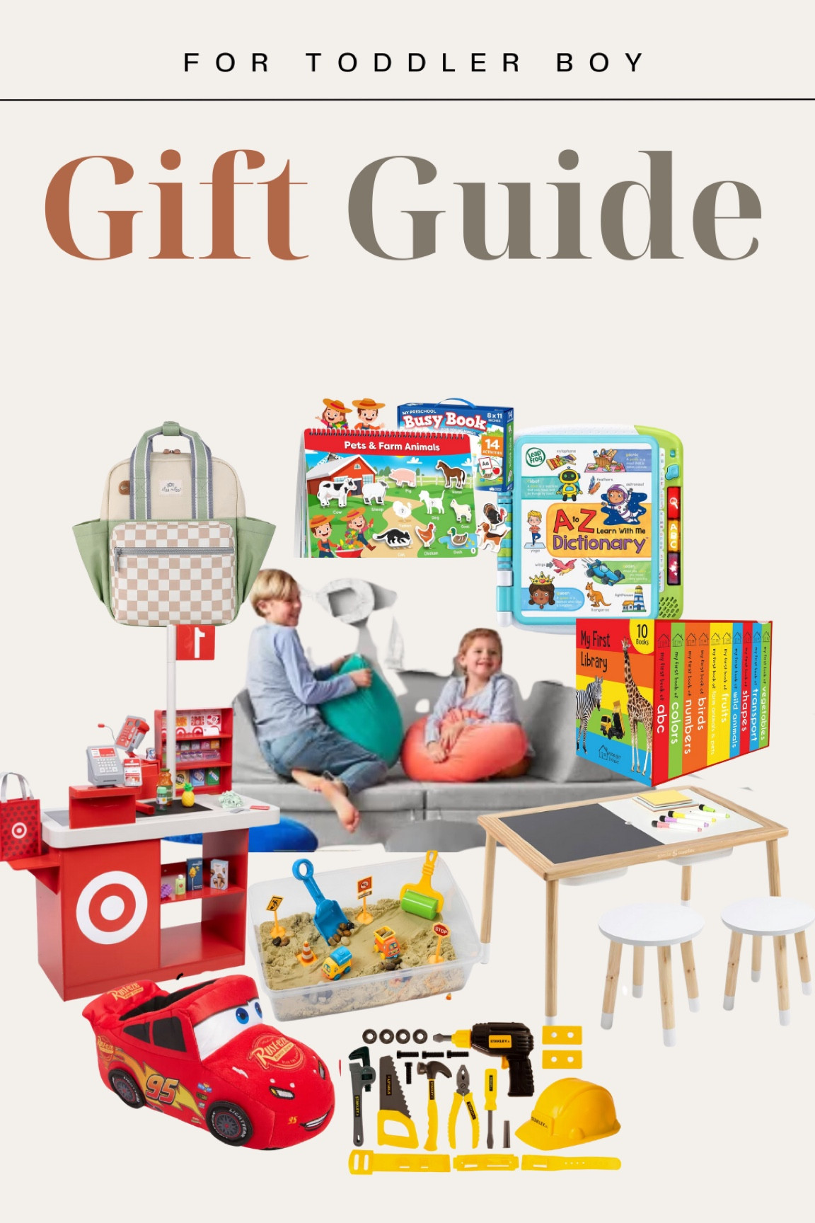 Gift Guide for toddler boy✨ 

#giftguideforkids #giftguidefortoddlers #toddlerboygifts #giftideasfortoddlers #amazonfinds #amazonkids #amazongifts #targetkids #targettoys #targetgifts #toddlerfinds #toddlermusthaves #sensoryplay #toys #toddlerlearning #toddlerbooks #activitybook #toddlerbackpack #explorersofa #affordablegifts #affordablefinds #amazonbigdeals 

#LTKHoliday #LTKKids #LTKGiftGuide