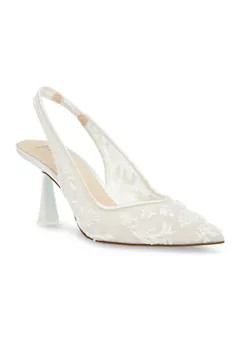 Betsey Johnson Nikki Embellished Slingback Pumps | Belk