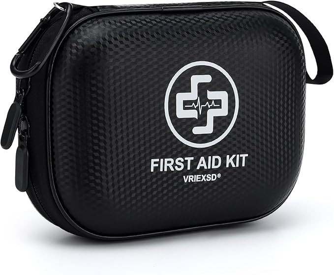 Mini First Aid Kit - 150 Piece Small Waterproof Hard Shell Medical Kit for Home, Car, Travel, Cam... | Amazon (US)