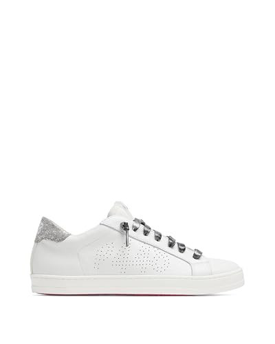 John Matte/Glitter - Sneakers White and Silver | Amazon (US)