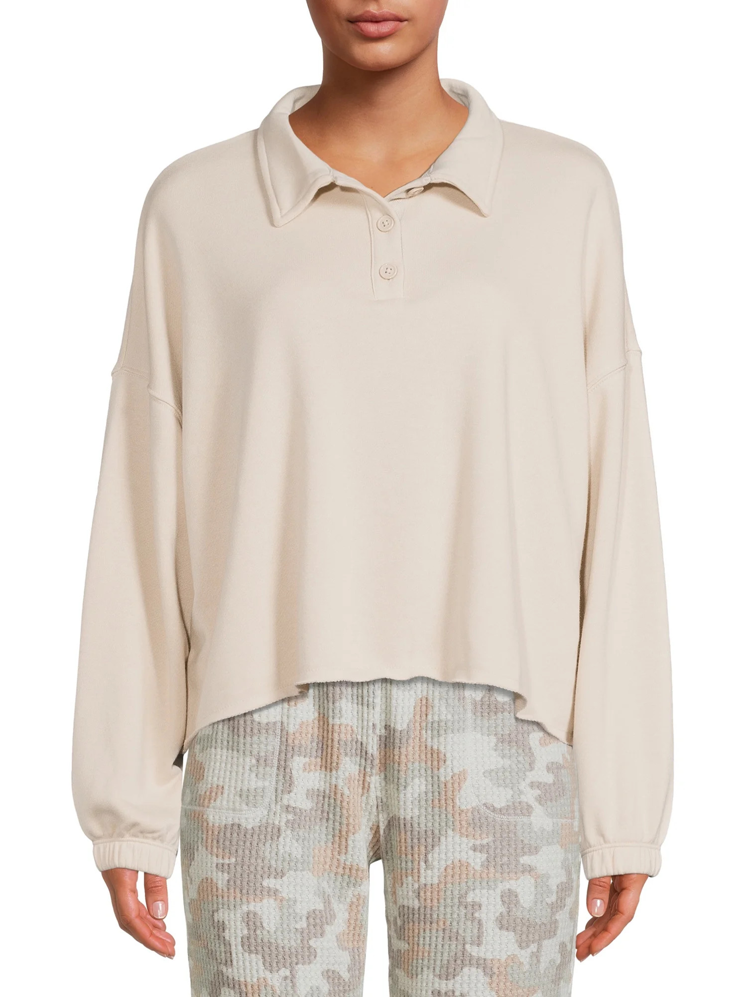 Secret Treasures Women's and Women's Plus Sleep Henley Top - 2x | Walmart (US)