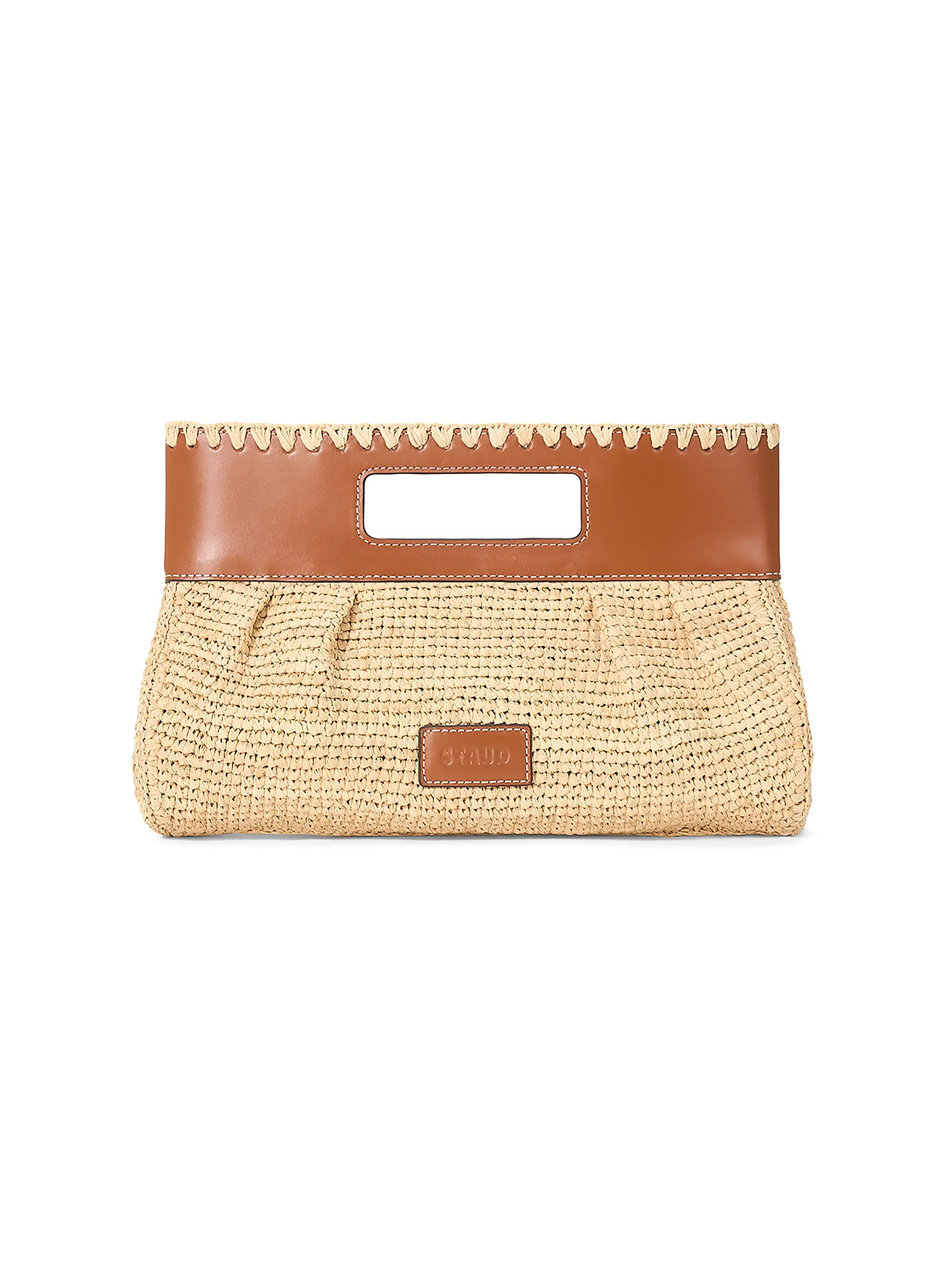 Staud Lena Raffia Clutch | Saks Fifth Avenue | Saks Fifth Avenue