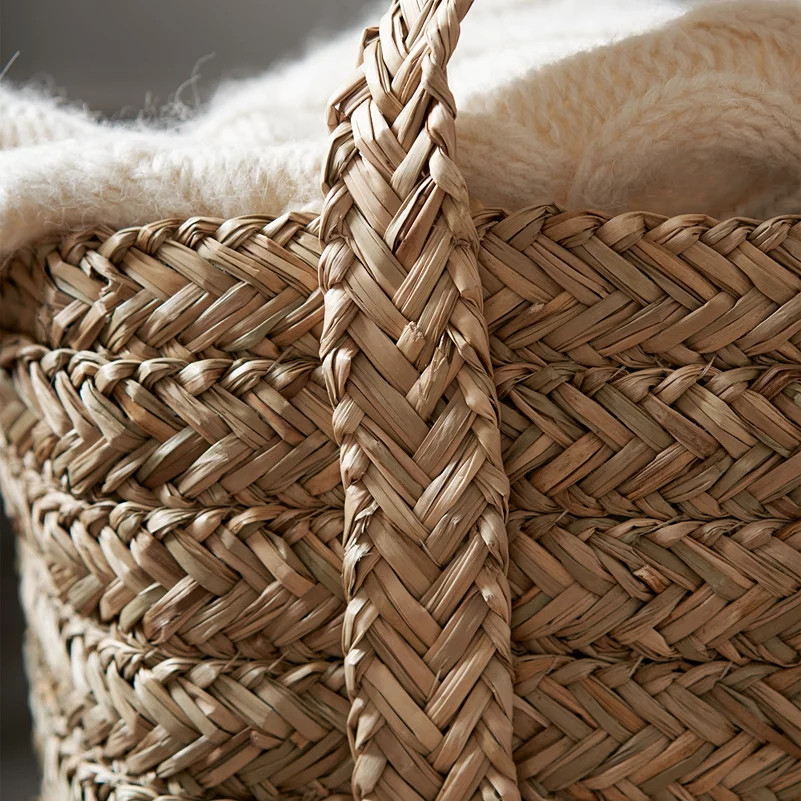 Square Seagrass Storage Basket - Small | The White Company (UK)