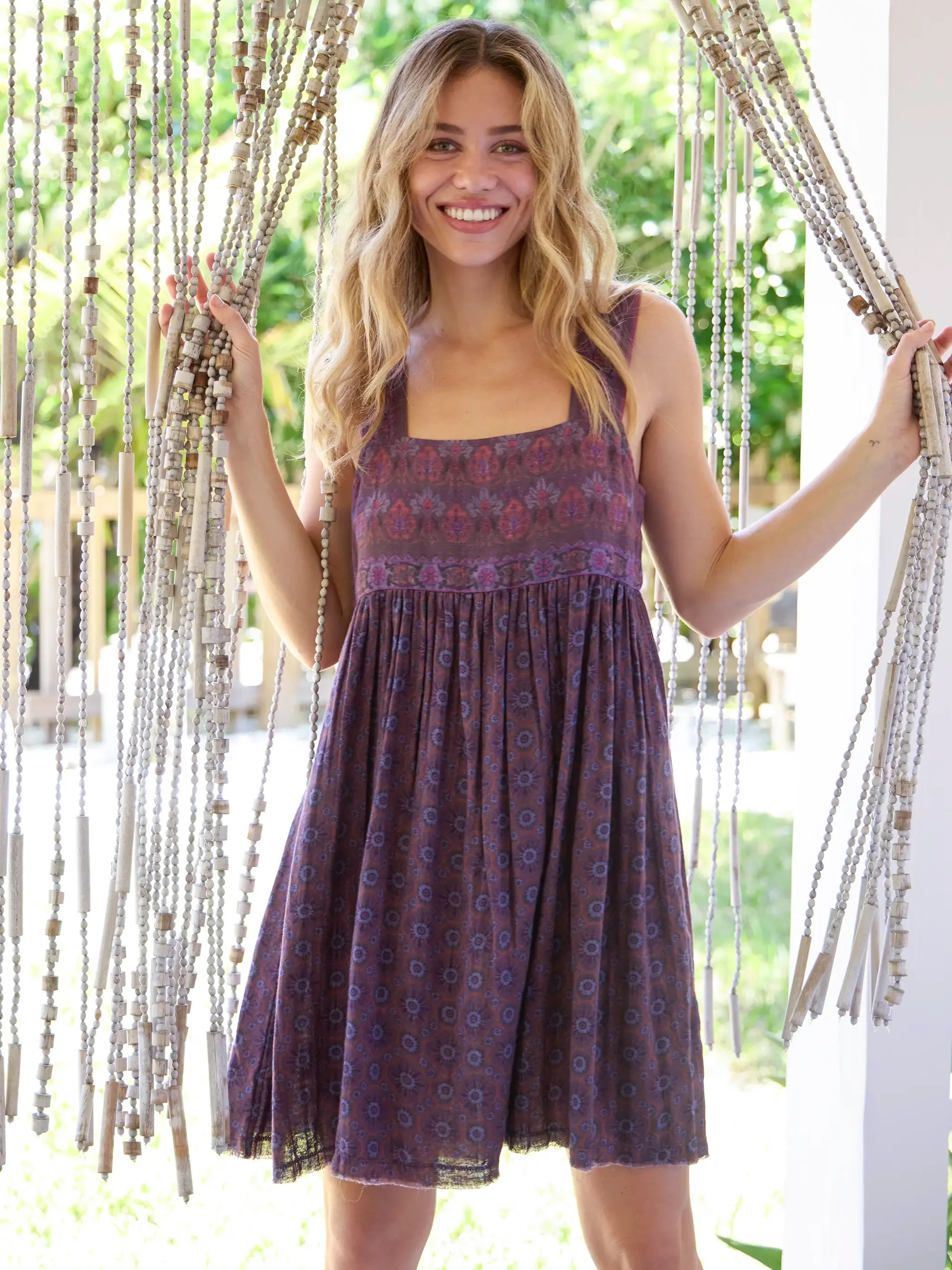 Tricia Reversible Cotton Gauze Dress | Natural Life