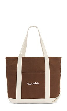 Museum of Peace and Quiet Wordmark Boat Tote in Brown from Revolve.com | Revolve Clothing (Global)