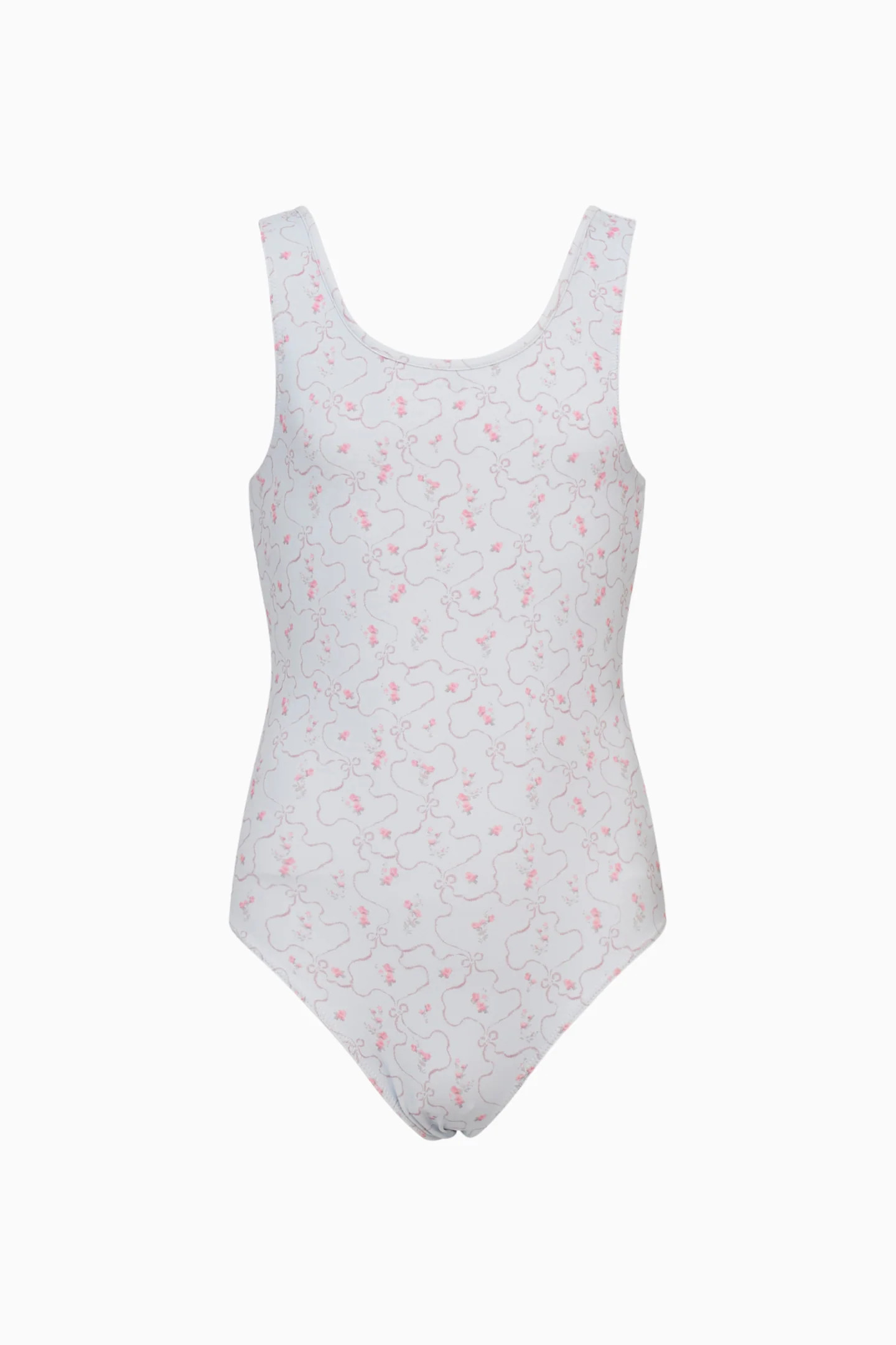 Girls Aldora Blue Floral Swimsuit | LoveShackFancy