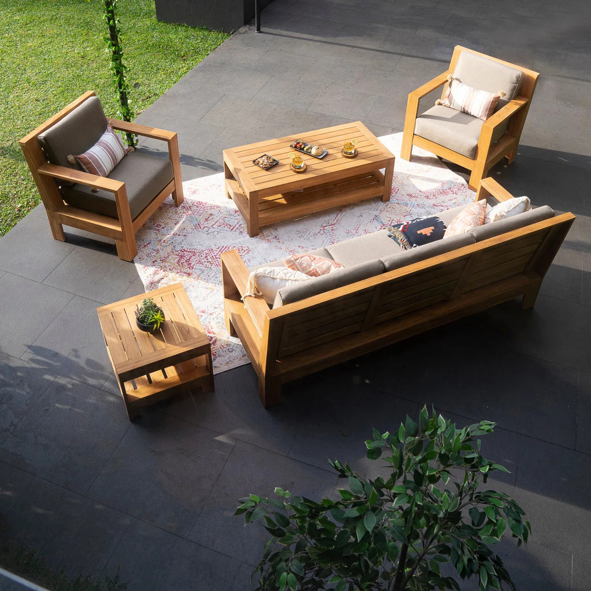 Beaufort Teak Outdoor Conversation Set | Wayfair North America