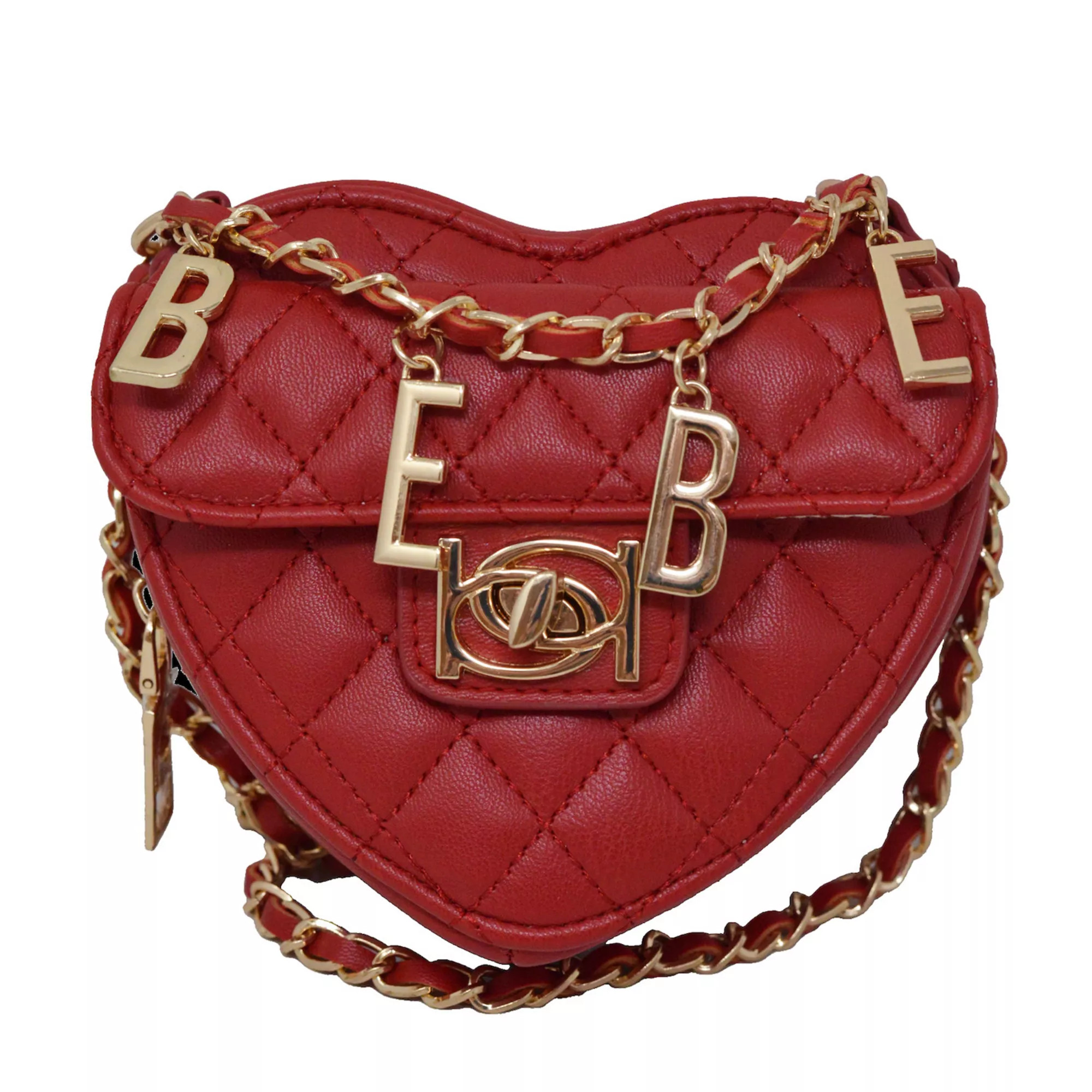 bebe Solana Quilted Heart Crossbody Bag | Kohl's