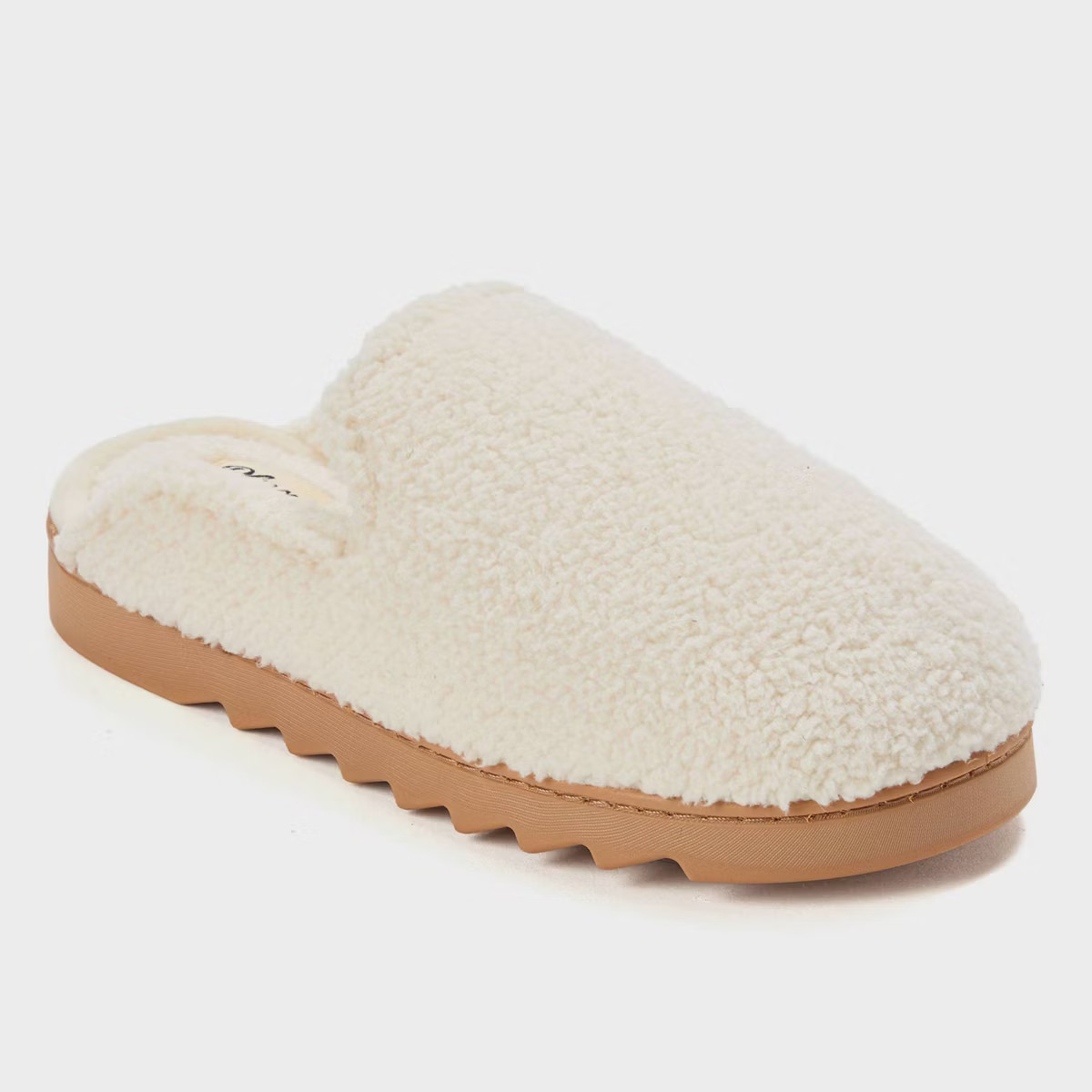 dluxe by dearfoams Women's Saffron Teddy Scuff Slippers | Target
