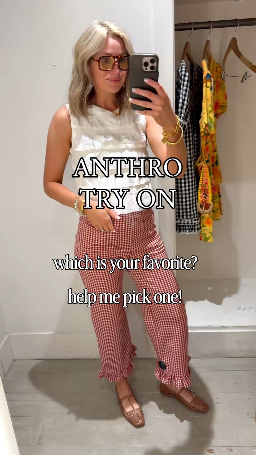 the last one was the winner for me🤍

small in dresses
medium in top
27 in gingham pants 