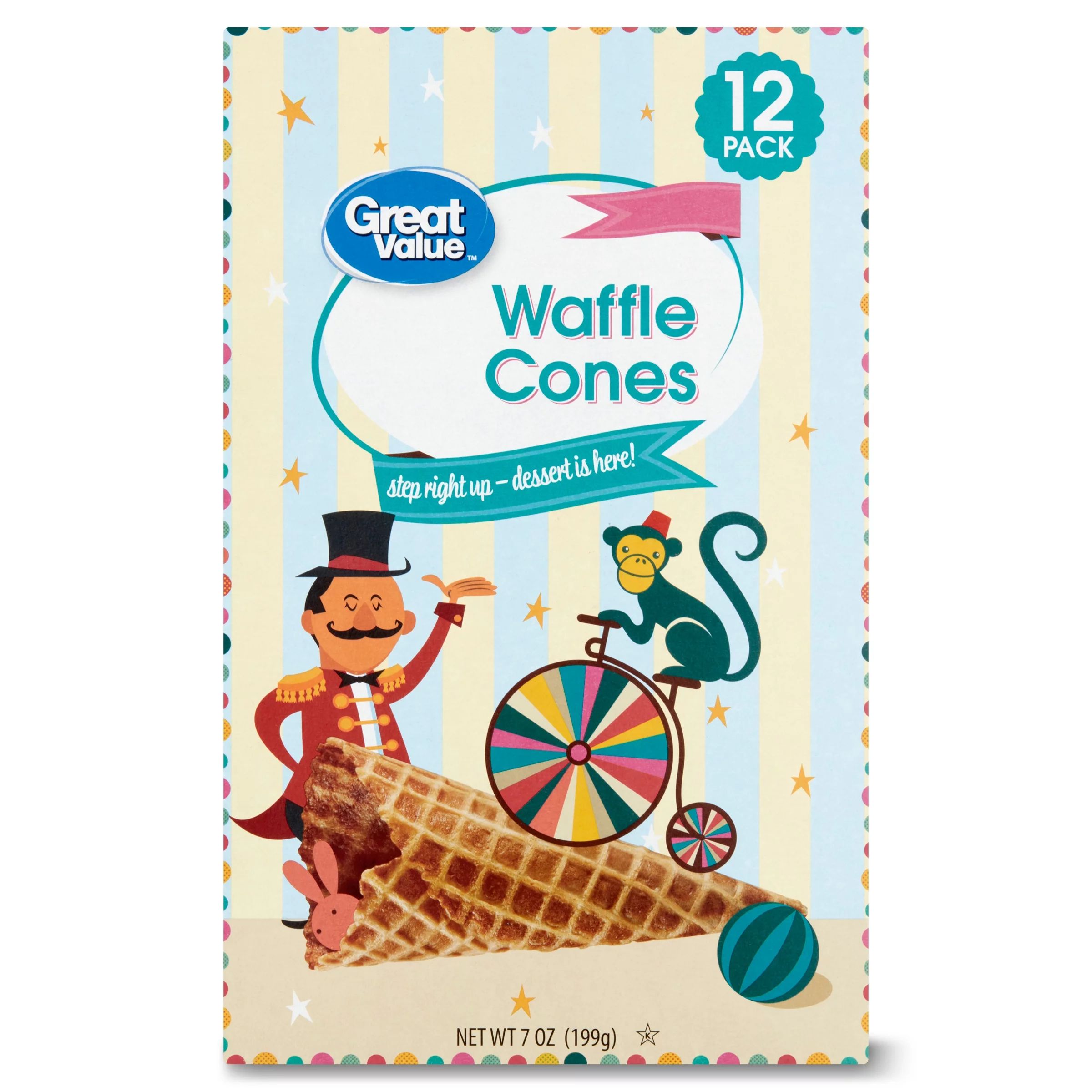 Great Value Waffles Cones, 7 oz, 12 Count - Walmart.com | Walmart (US)