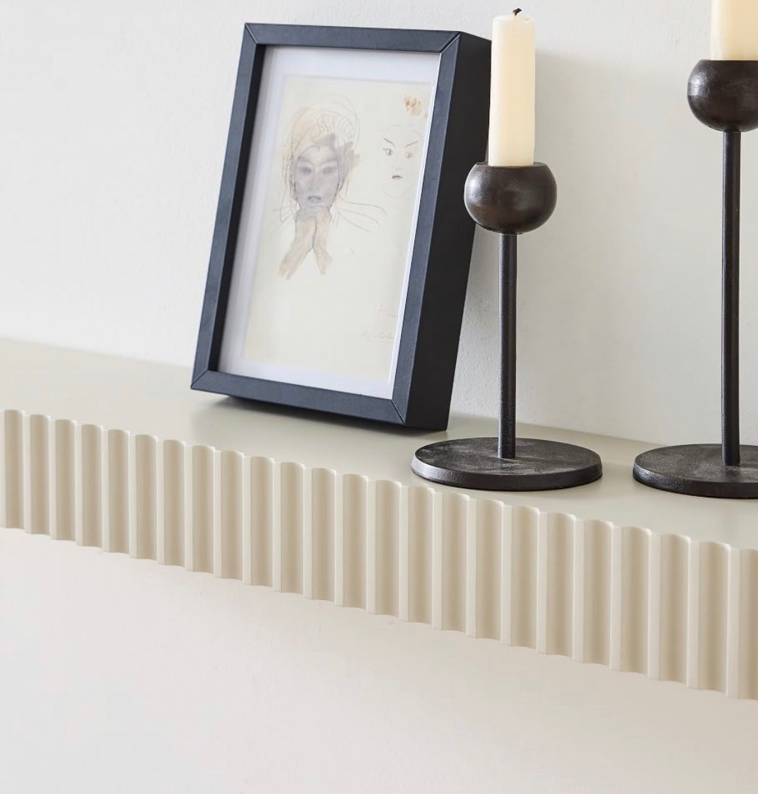 Floating shelves, fluted shelves 

#LTKHome #LTKFindsUnder100 #LTKSaleAlert