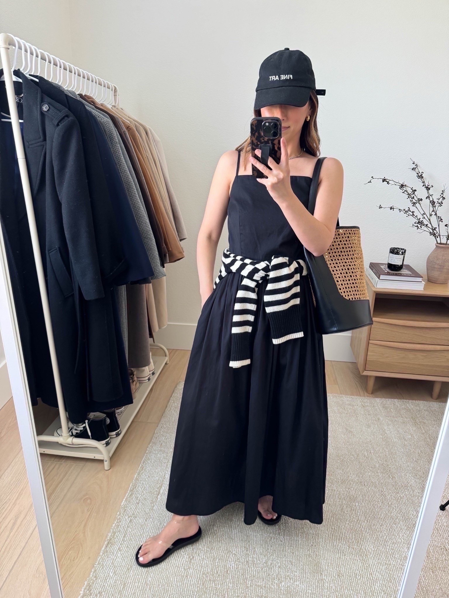 One of my favorite budget-friendly finds. Love the high neck. This dress is very comfy, with pockets. 

Free Assembly dress xs
Ancient Greek sandals 35 (old)
Everlane sweater xs
J.Crew bag
Fine Art hat (old)
Madewell earrings (old)

Summer style, summer outfits, dresses, sandals, petite style 



#LTKFindsUnder50 #LTKPetite #LTKSaleAlert