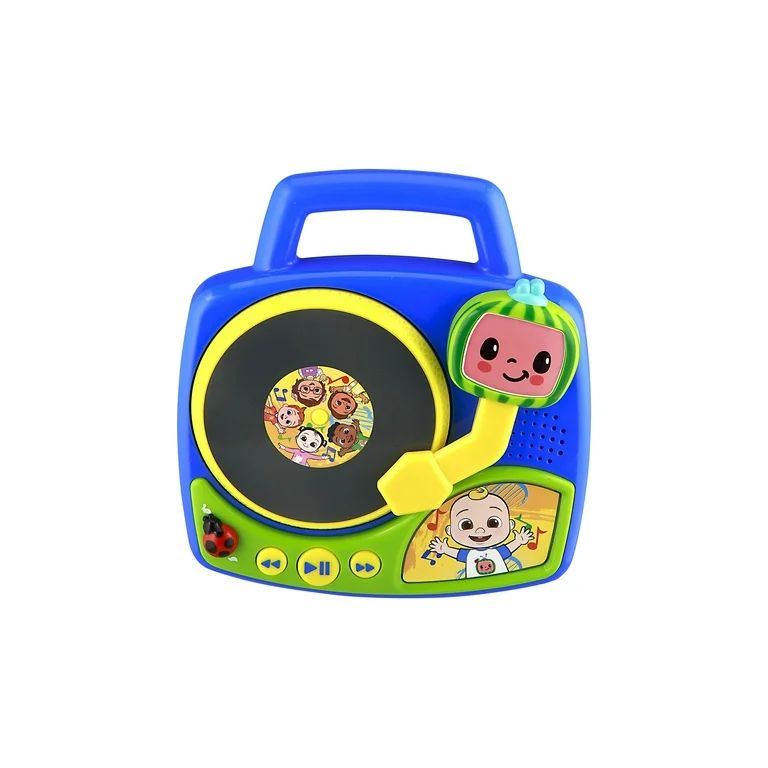 eKids Cocomelon Toy Turntable for Toddlers with Built-in Nursery Rhymes and Sound Effects for Fan... | Walmart (US)