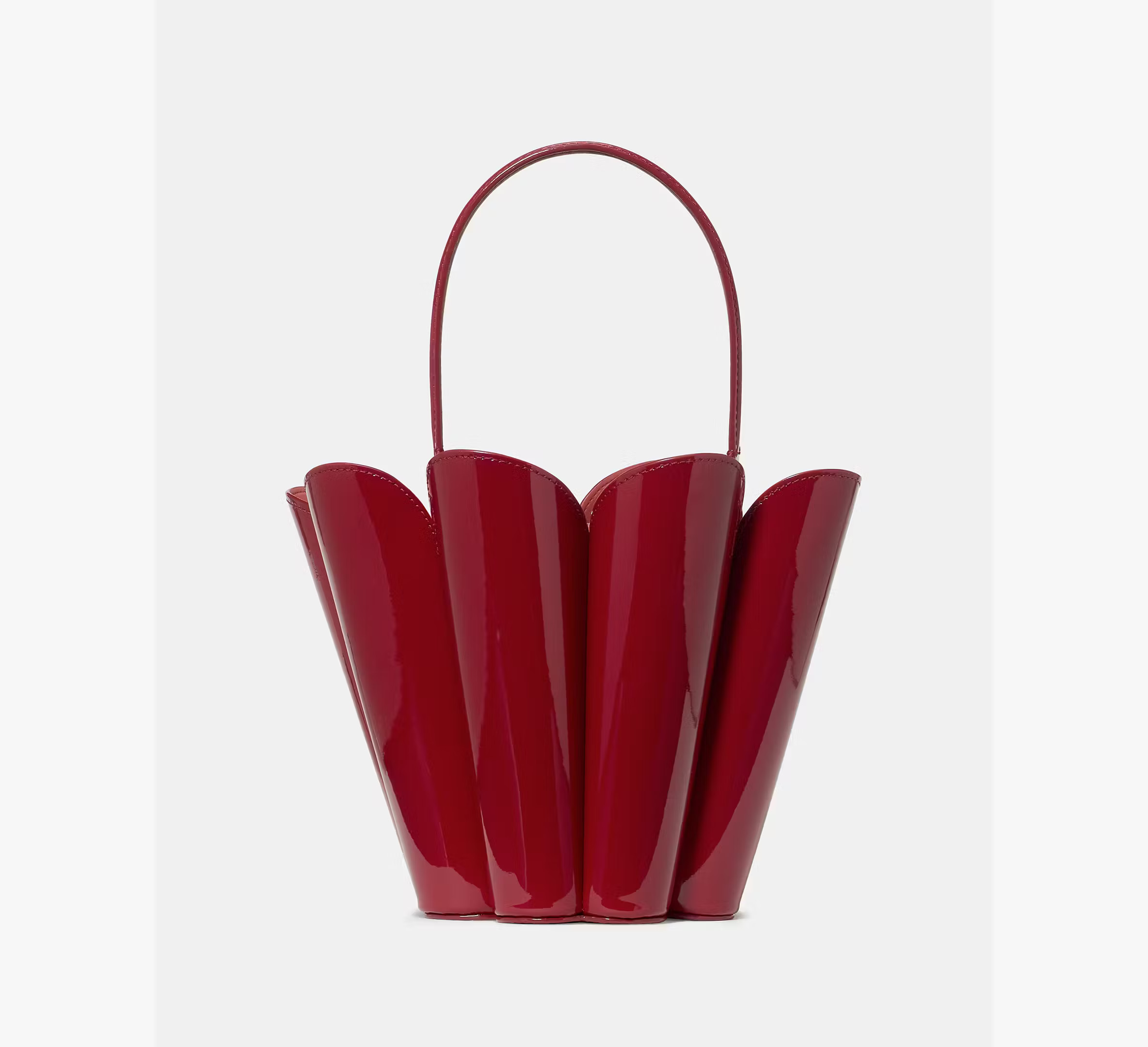 Kate Spade The Patent Spade Flower Bucket Bag, Dark Scarlet | Kate Spade (US)