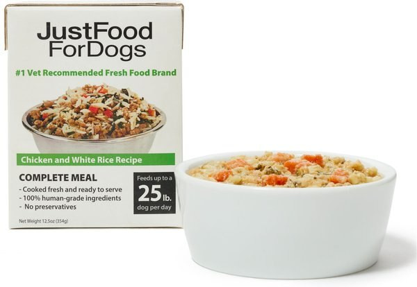 JustFoodForDogs Pantry Fresh Chicken & White Rice Fresh Dog Food, 12.5-oz pouch, case of 12 | Chewy.com