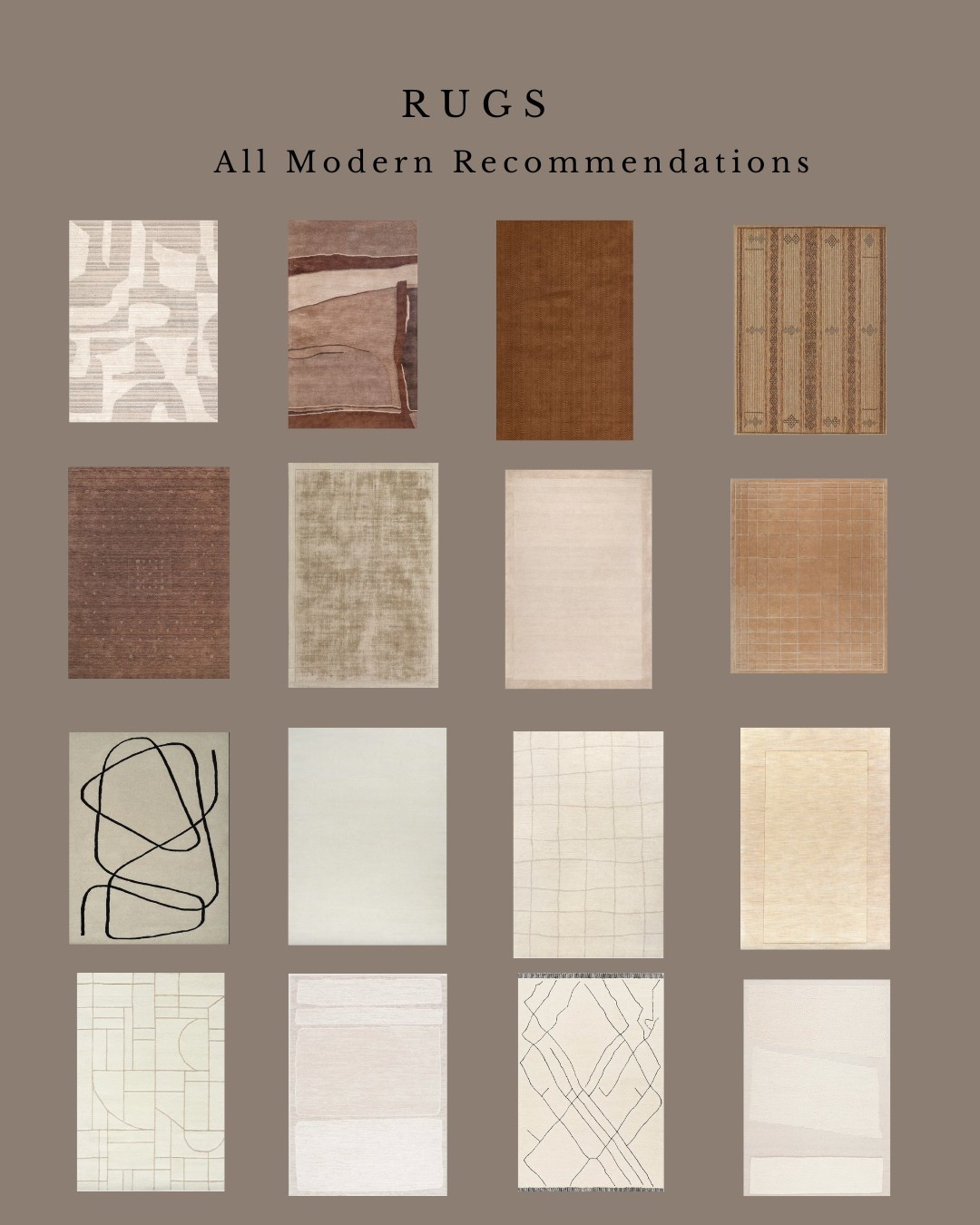 All Modern Neutral Rugs 🤍

#LTKHome