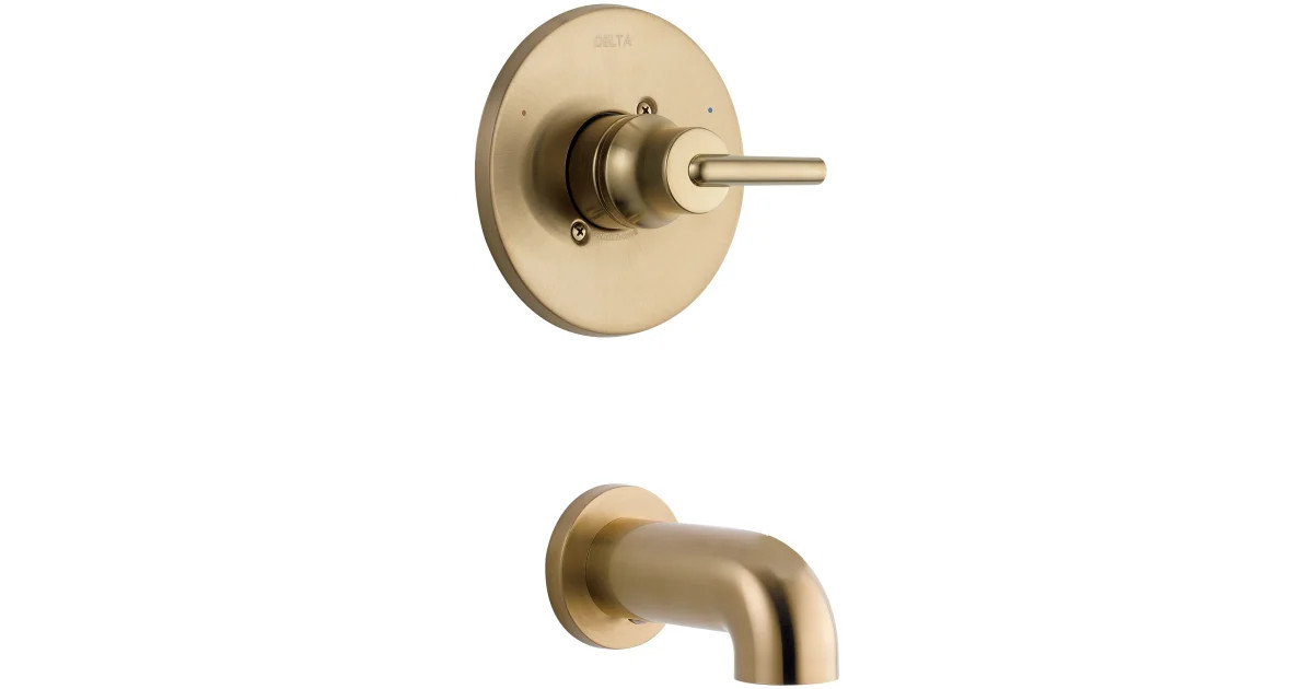 Delta T14159-CZ Wall Mounted Bathtub Faucet Only | Build.com | Build.com, Inc.