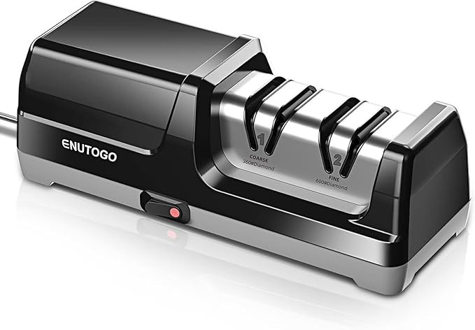 Knife Sharpener, Professional 2-Stages Eleltric Knife Sharpeners with Diamond Abrasives for 20-De... | Amazon (US)