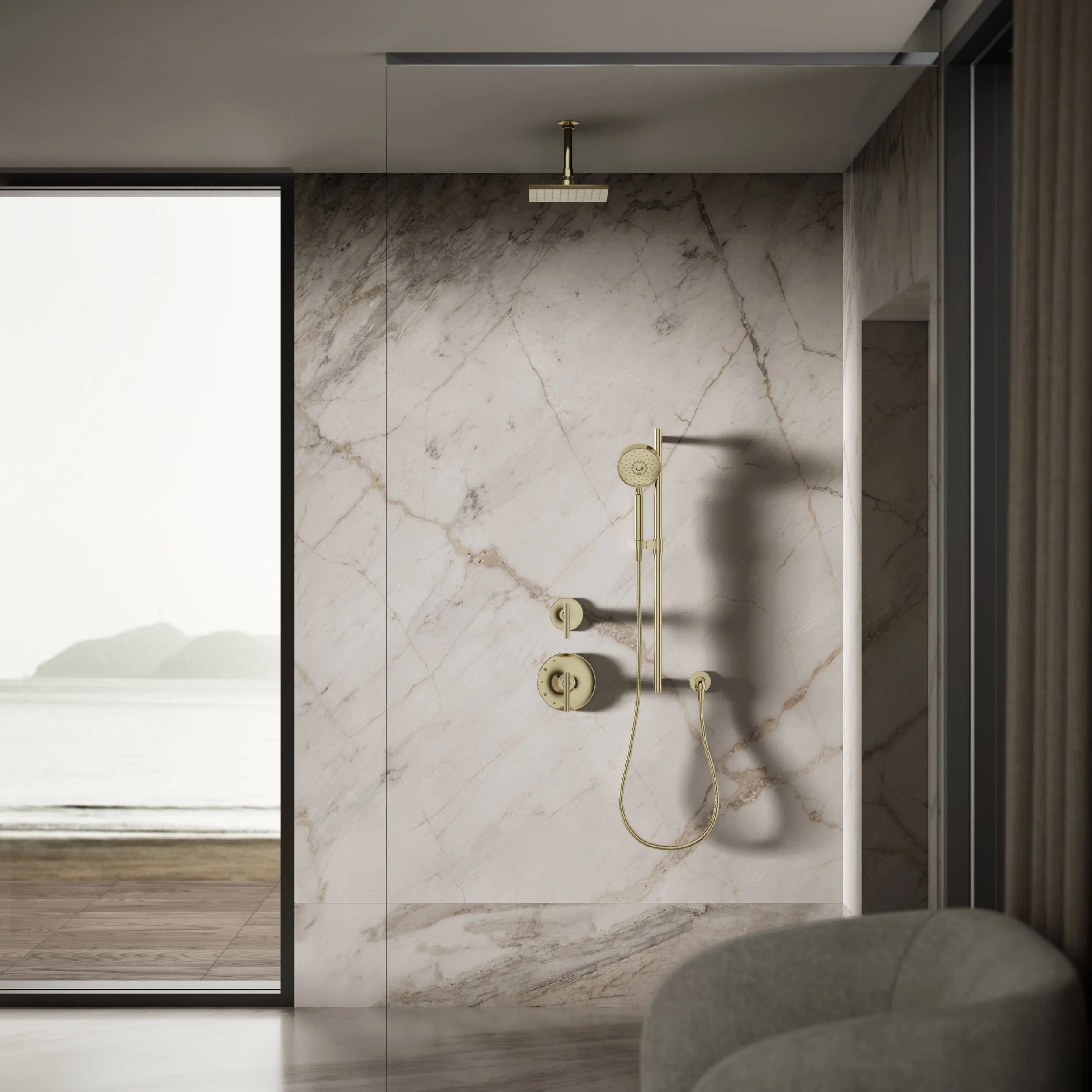 Contemporary Rain Shower Head K-13688-AF | Wayfair North America